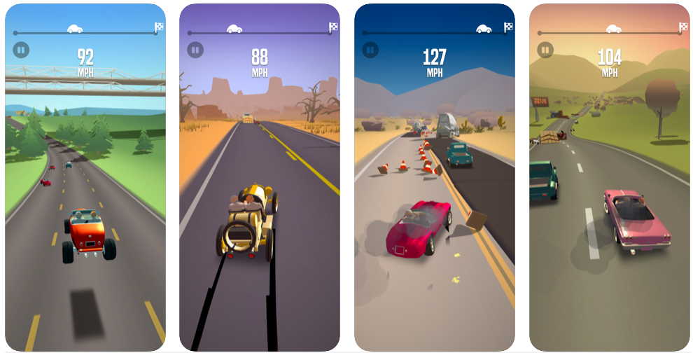 Great Race-Route 66 great racing game of iphone