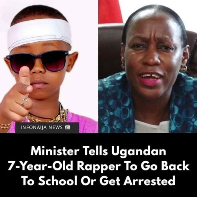 Minister tells Ugandan 7 year old rapper to go back to school or get arrested