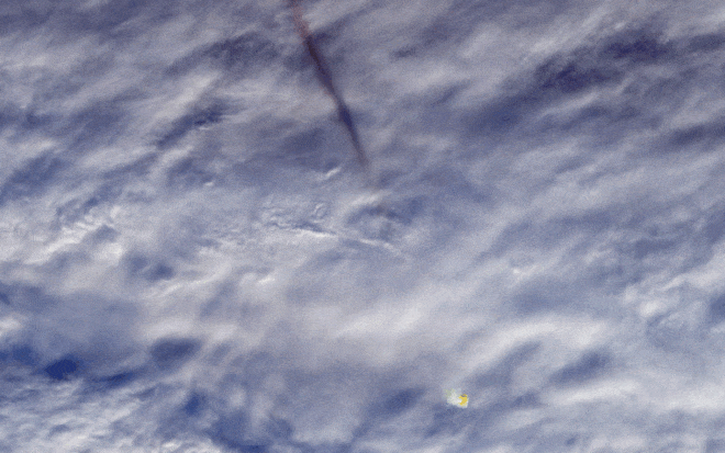 Giant meteor exploded above the Bering sea NASA release photograph see here