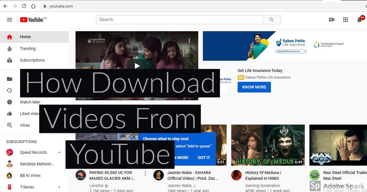 download videos from youtube
