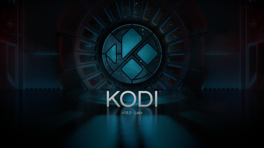 Kodi's opening logo, a Streaming app to watch movies online and TV shows