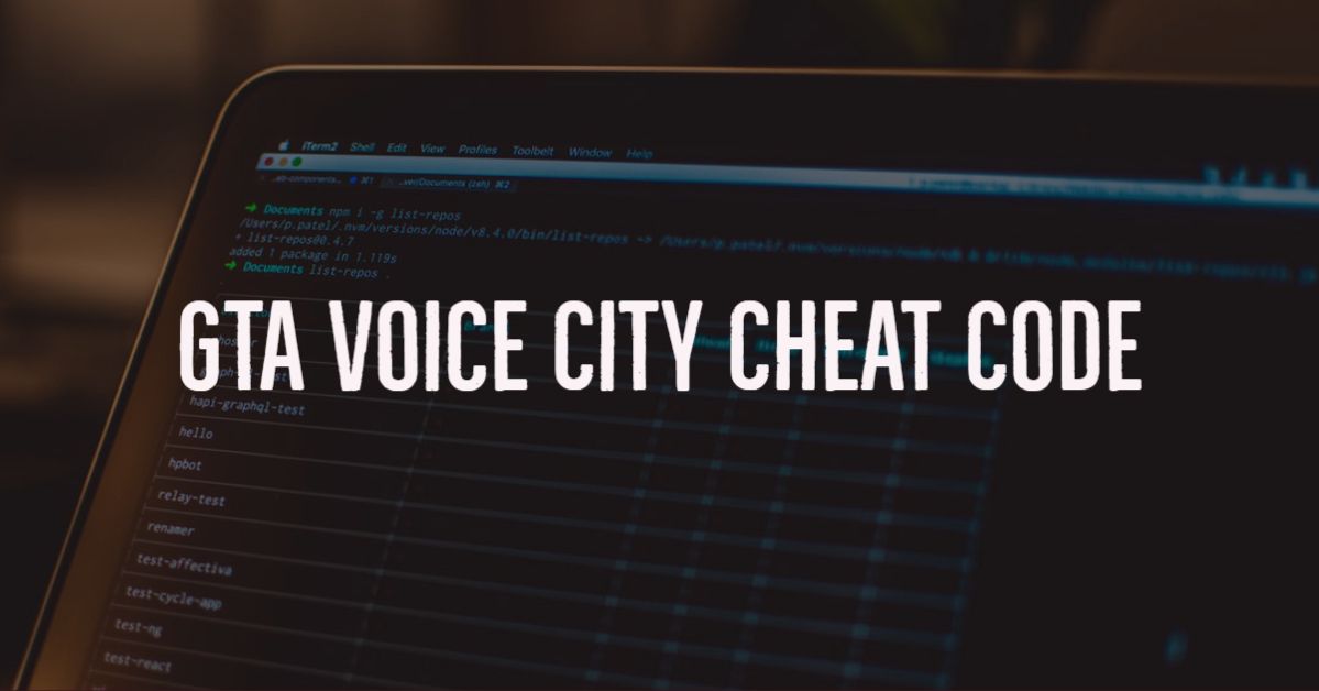 GTA Voice City cheat code