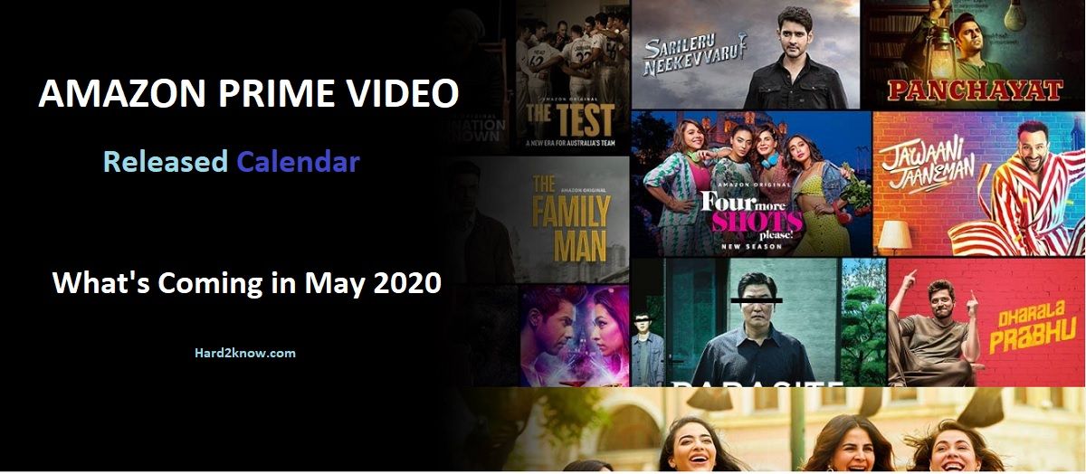 amazon prime video released calendar