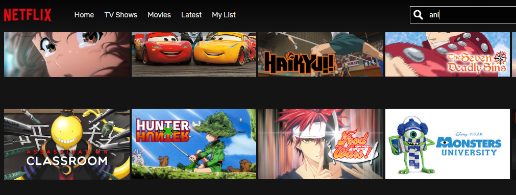 Netflix for animate movies
