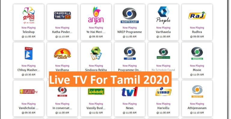 Live TV For Tamil: Websites, Apps, And Channel Name (2020)