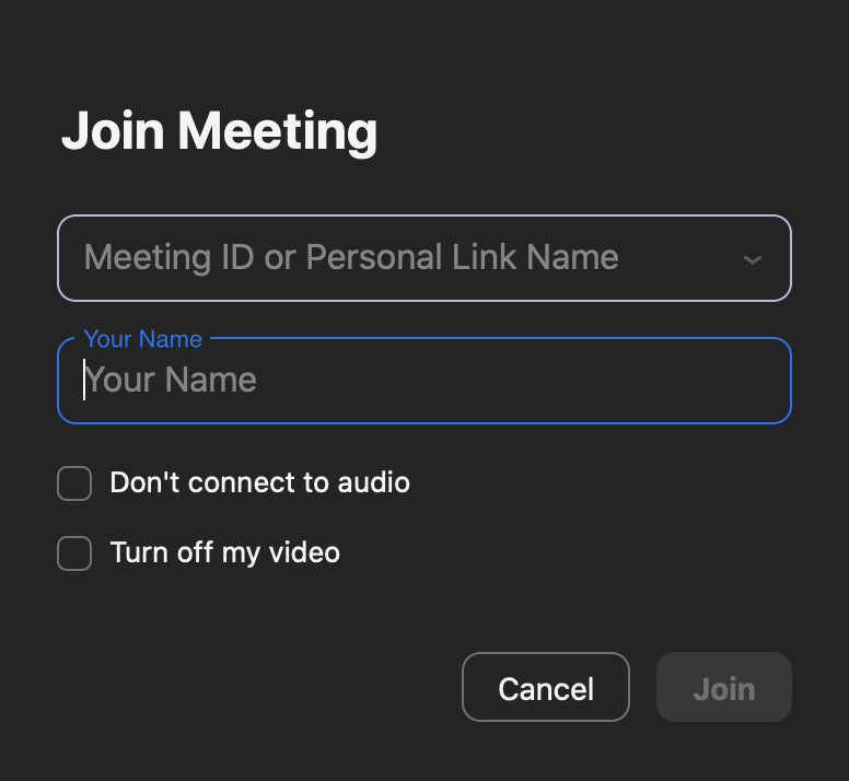 JOIN A MEETING