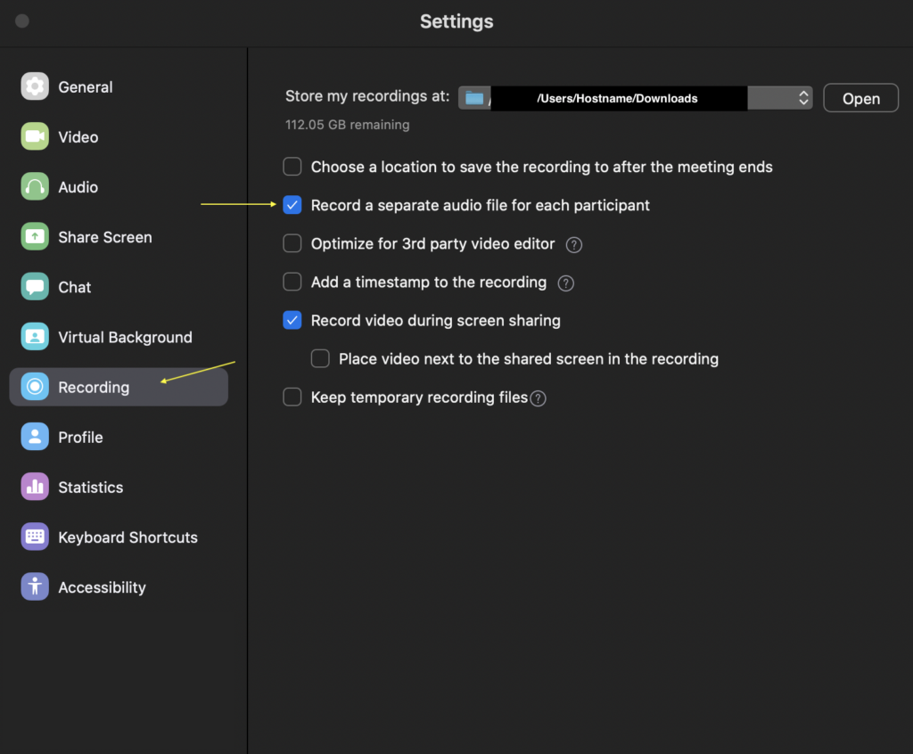 CLICK ON RECORDING OPTION AND THEN LOCAL RECORDING OPTION