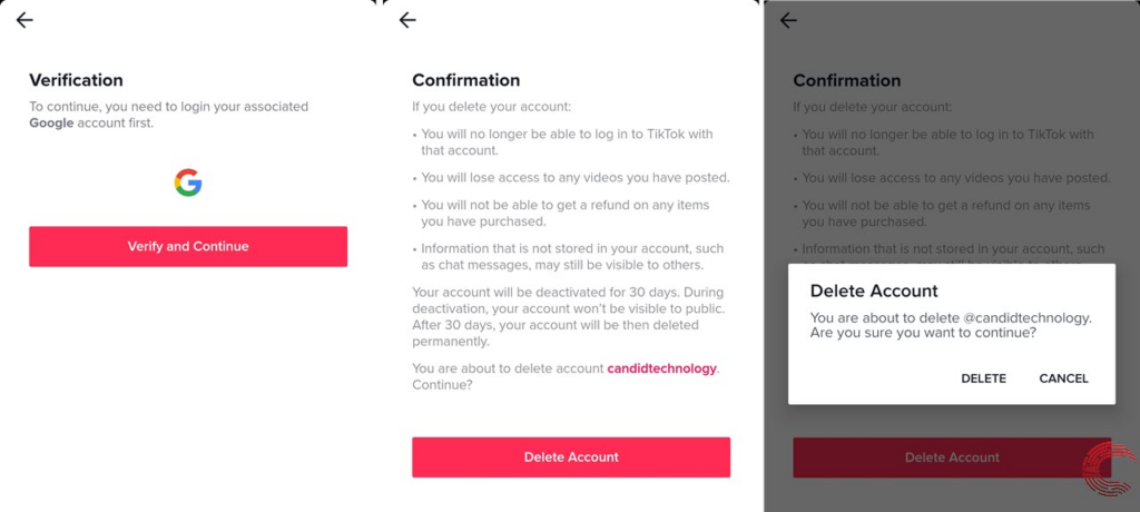 FINAL CONFIRMATION OF HOW TO DELETE AN ACCOUNT ON TIKTOK