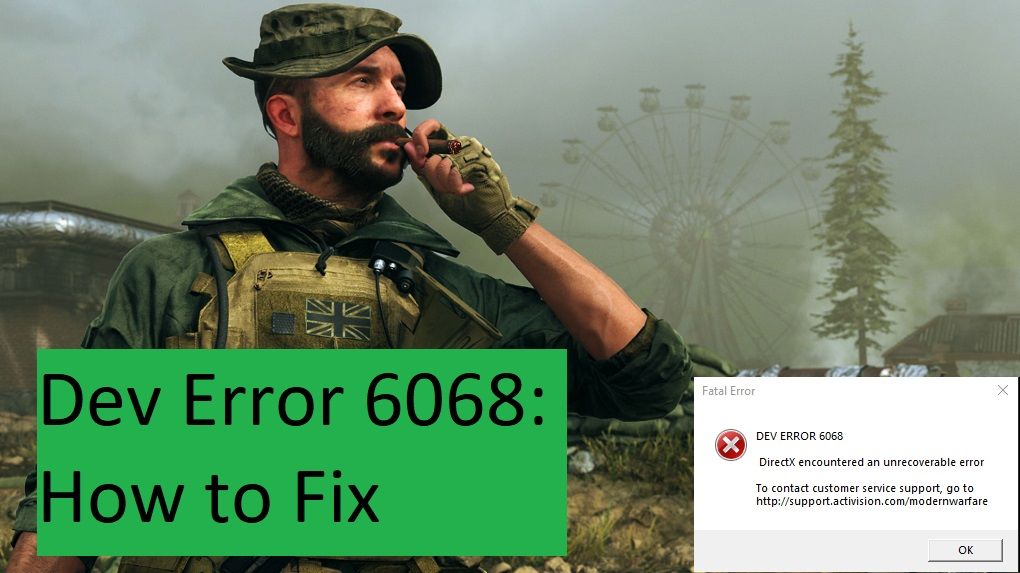 Dev Error 6068 how to fix