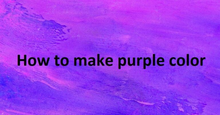 How to make purple color by mixing of other color