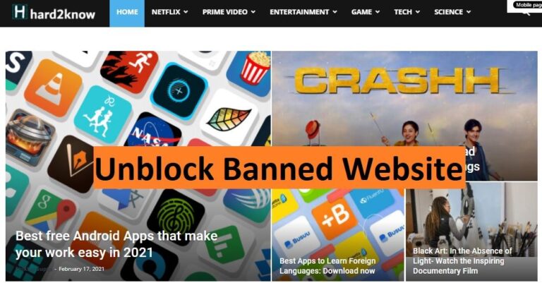 How to unblock website and banned website online easily (2021)